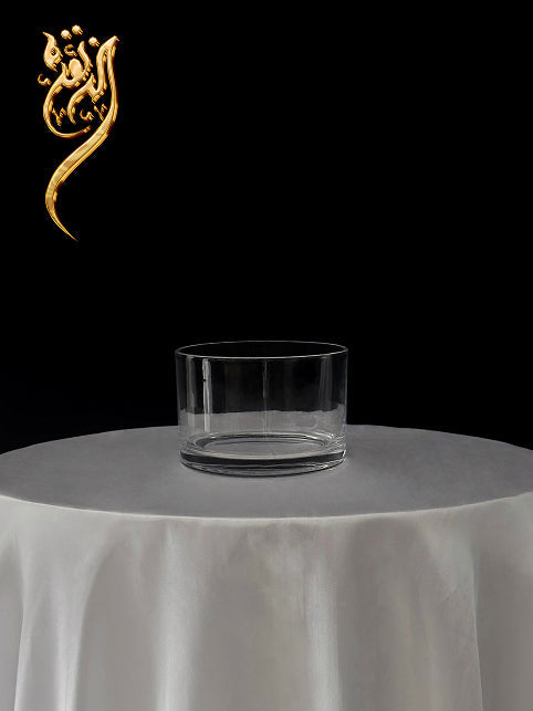Large glass cylinder vase for flower arrangements