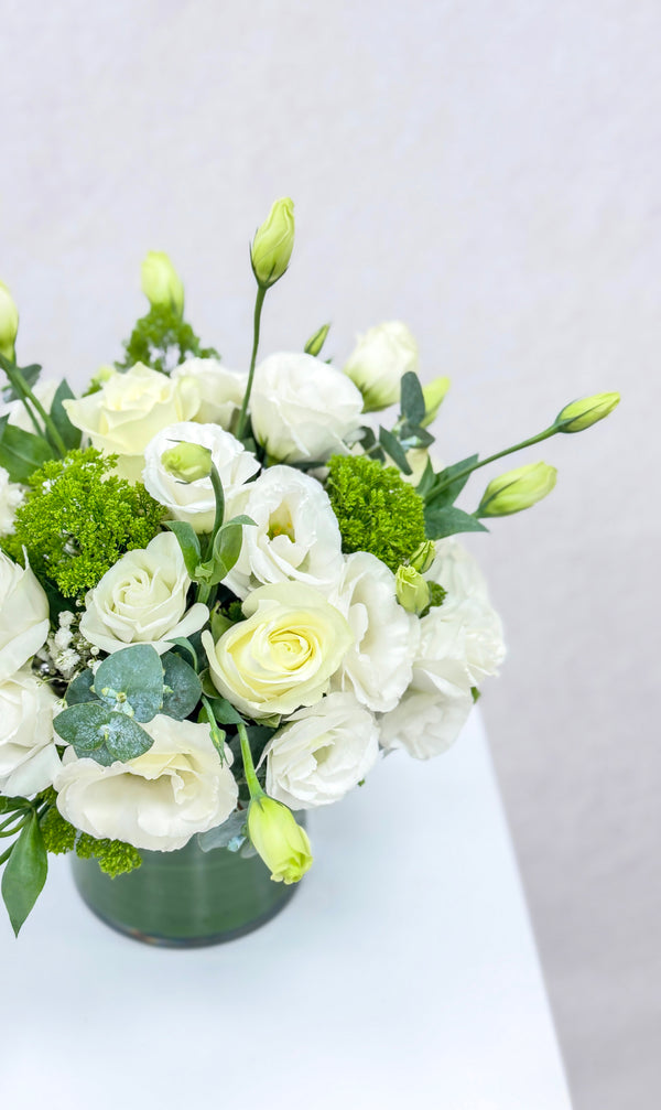 White Meadow Vase