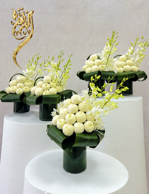 Elegant luxury flower arrangement for a majlis