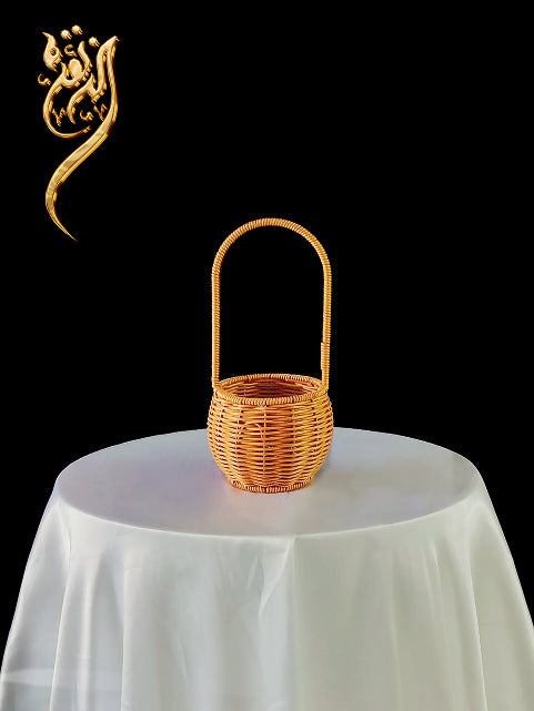 Small round long handled basket