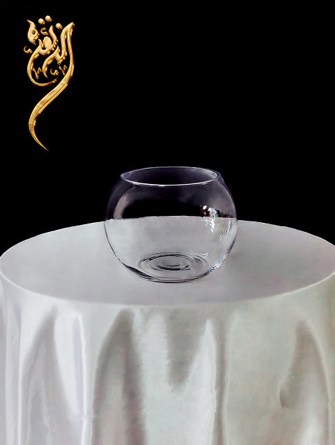 Fish bowl glass vase for flower arrangements