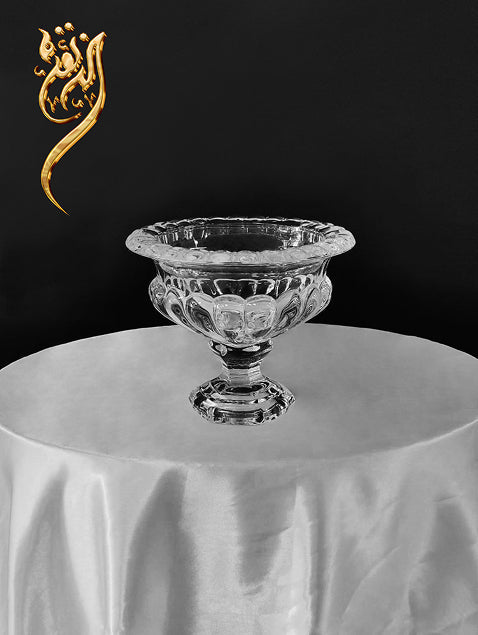 Crystalline unique glass flower vase - Dubai