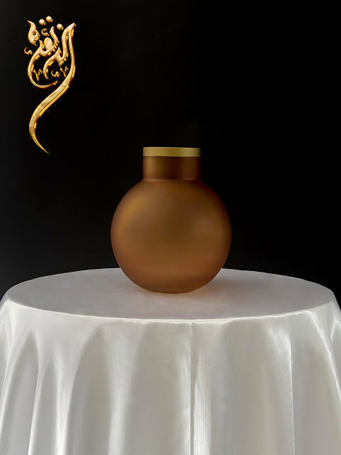Frosted glass flower vase - Dubai florist