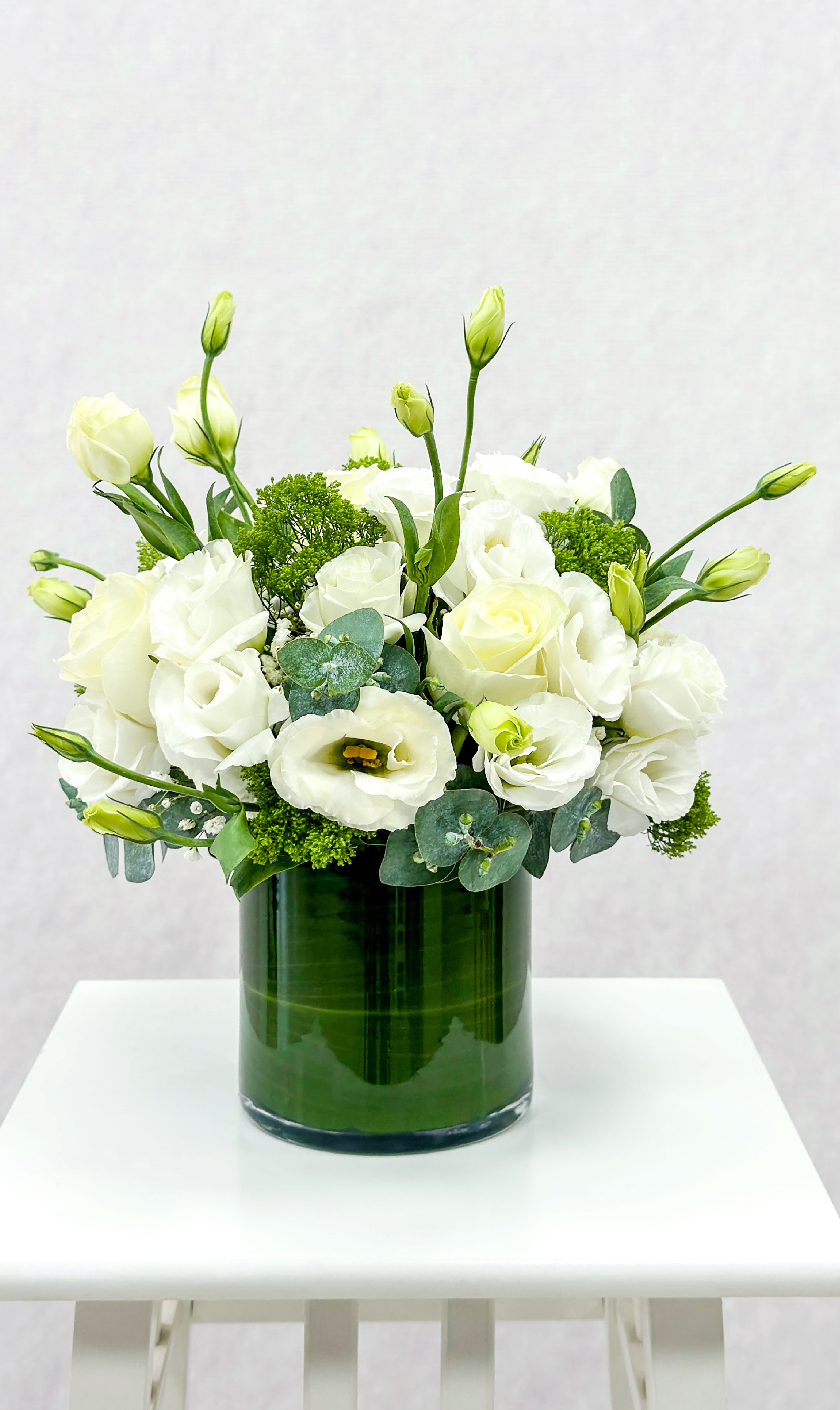 White Meadow Vase
